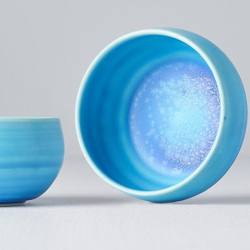Tea Cup 100ml Dry Turquoise Glaze