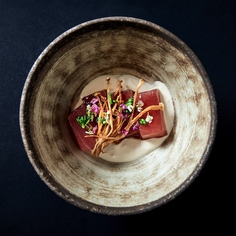 Tapas Plate 17cm Nin Rin Glaze - Made In Japan | Japanese Tableware