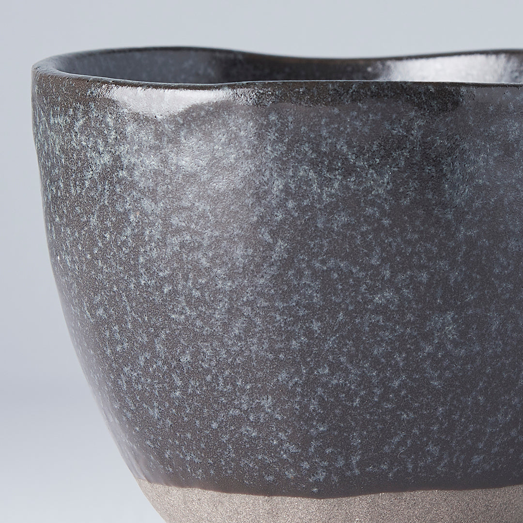 Lopsided Mug 200ml Black Brown Glaze - Made In Japan | Japanese Tableware