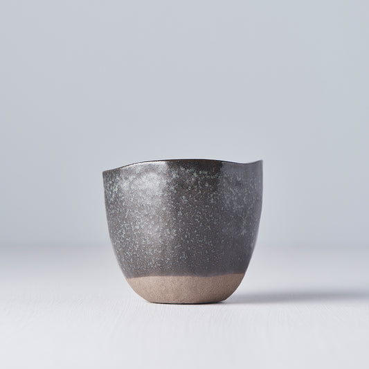 Lopsided Mug 200ml Black Brown Glaze - Made In Japan | Japanese Tableware