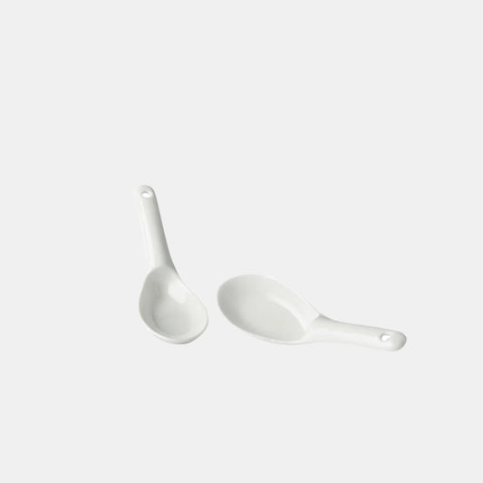 Spoon Small 15cm Soft White Glaze - Made In Japan | Japanese Tableware