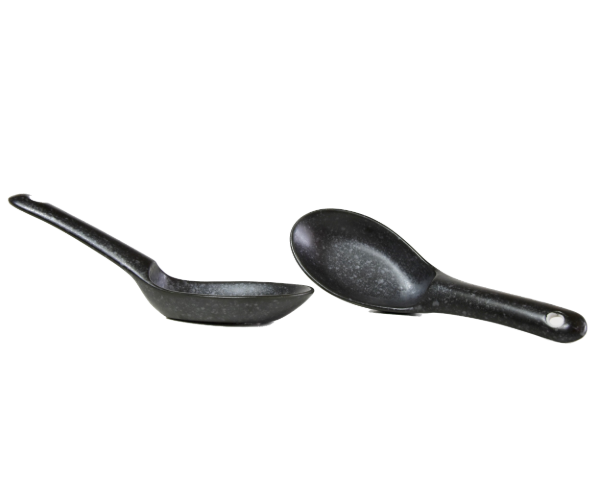 Spoon Small 15cm Matt Black Glaze - Made In Japan | Japanese Tableware