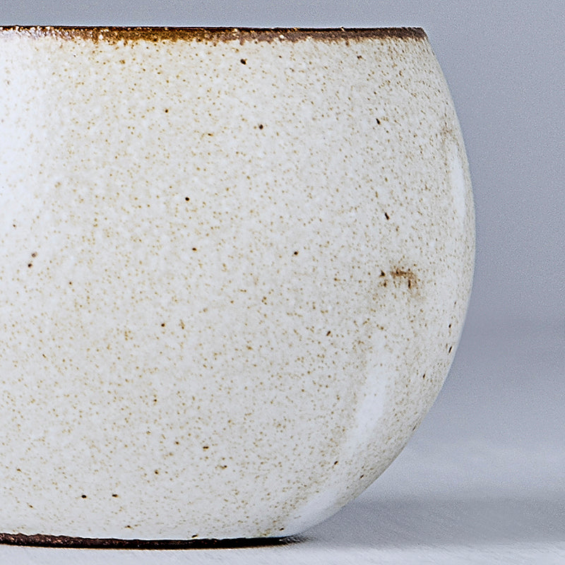 Cup Round 180ml Oatmeal Glaze - Made In Japan | Japanese Tableware