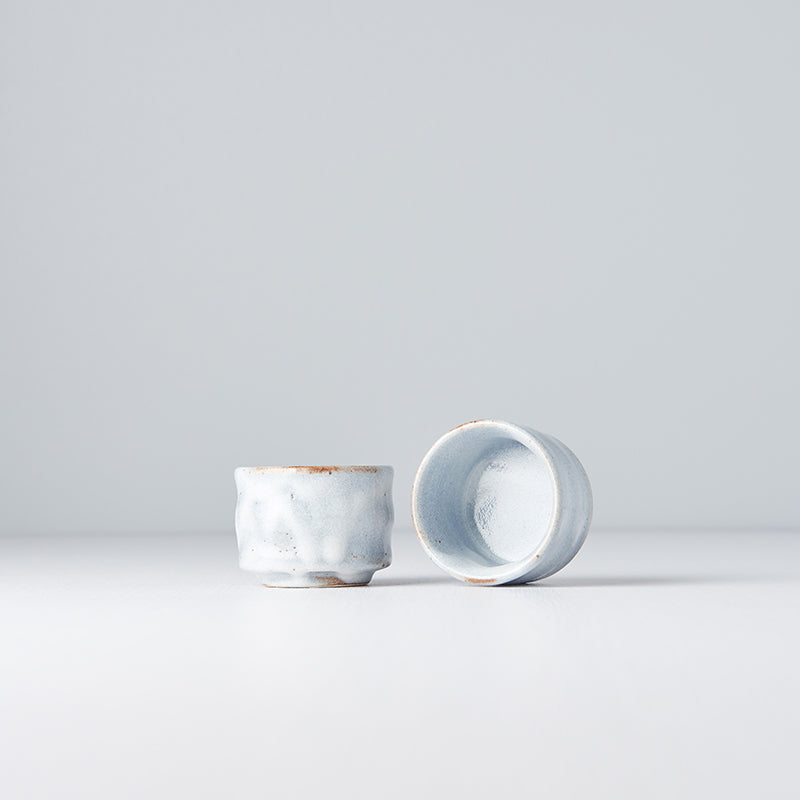 Sake Cup 50ml White Cloud Glaze - Made In Japan | Japanese Tableware