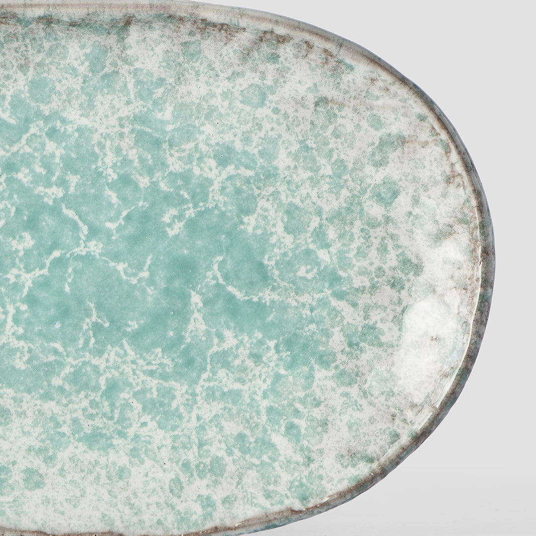Oval Plate, 17 x 11 cm, Aqua Splash Design