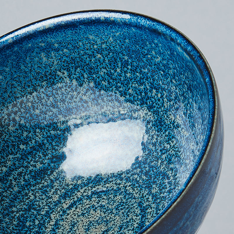 Udon Bowl 19cm Indigo Blue Glaze - Made In Japan | Japanese Tableware