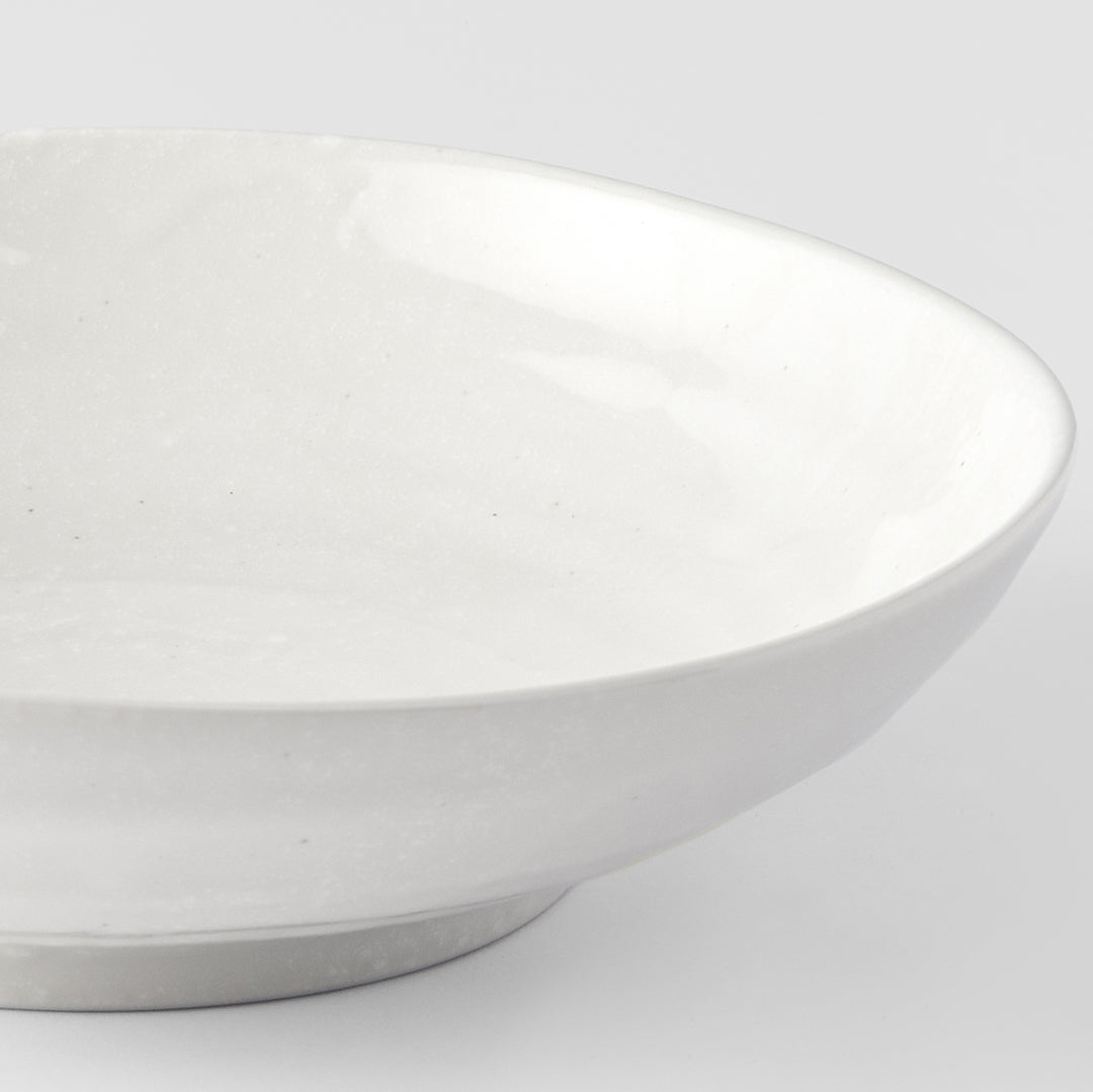 Pasta Bowl 21cm Soft White Glaze - Made In Japan | Japanese Tableware