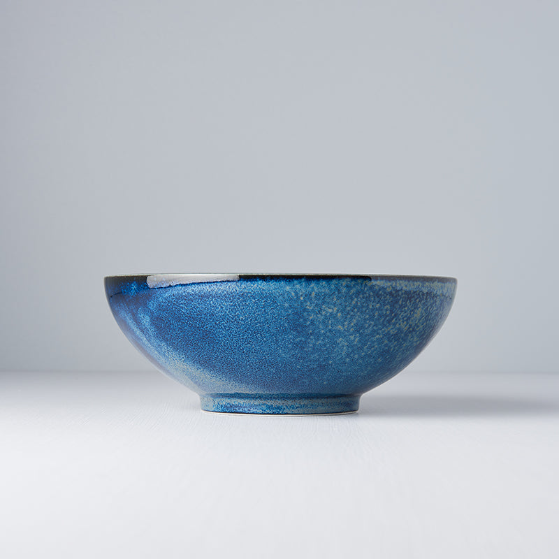 Ramen Bowl 21.5cm Indigo Blue Glaze - Made In Japan | Japanese Tableware