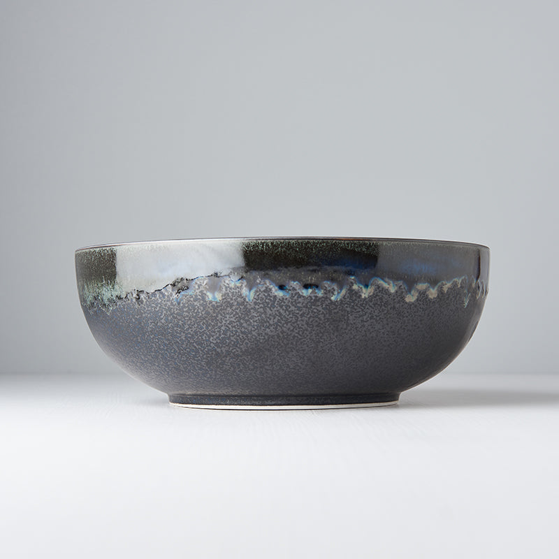 Serving Bowl 24cm Matt and Shiny Glaze - Made In Japan | Japanese Tableware