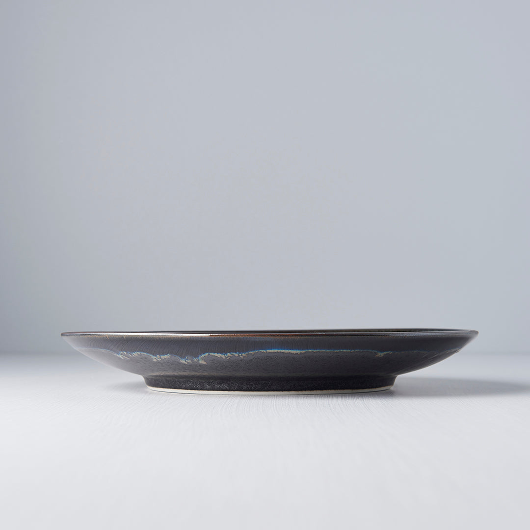 Dinner Plate 25.5cm Matt and Shiny Glaze - Made In Japan | Japanese Tableware
