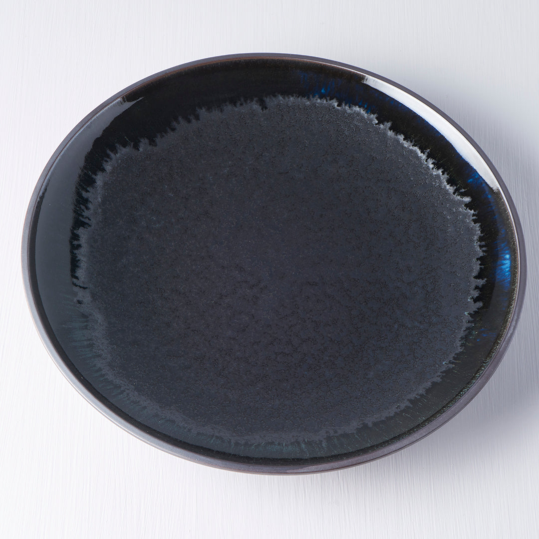 Dinner Plate 25.5cm Matt and Shiny Glaze - Made In Japan | Japanese Tableware