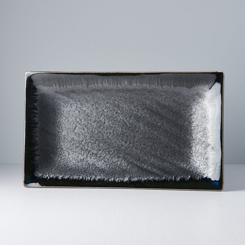 Platter Rectangular 33cm Matt and Shiny Glaze - Made In Japan | Japanese Tableware