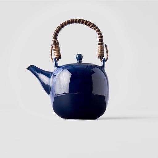 Teapot 11cm Sapphire Blue Glaze