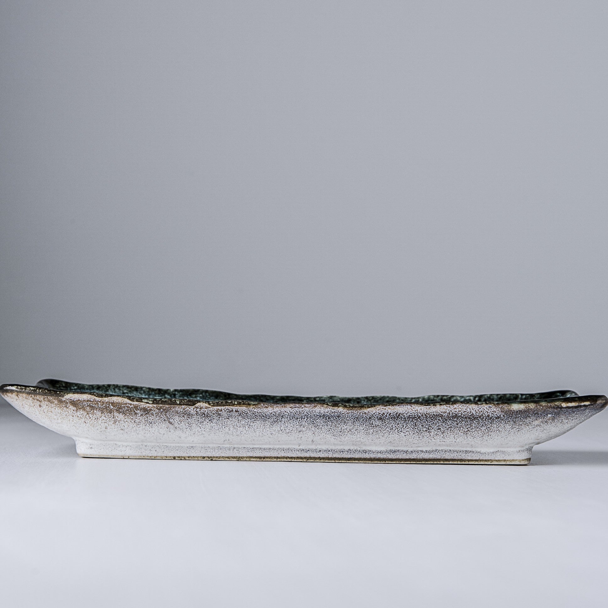 Plate Rectangular 28.5x12cm Sky Blue Glaze - Made In Japan | Japanese Tableware