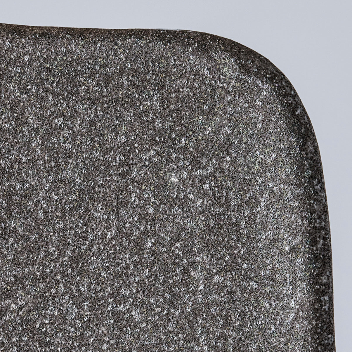Stone Slab Square Plate 19 x 19cm Matte Black