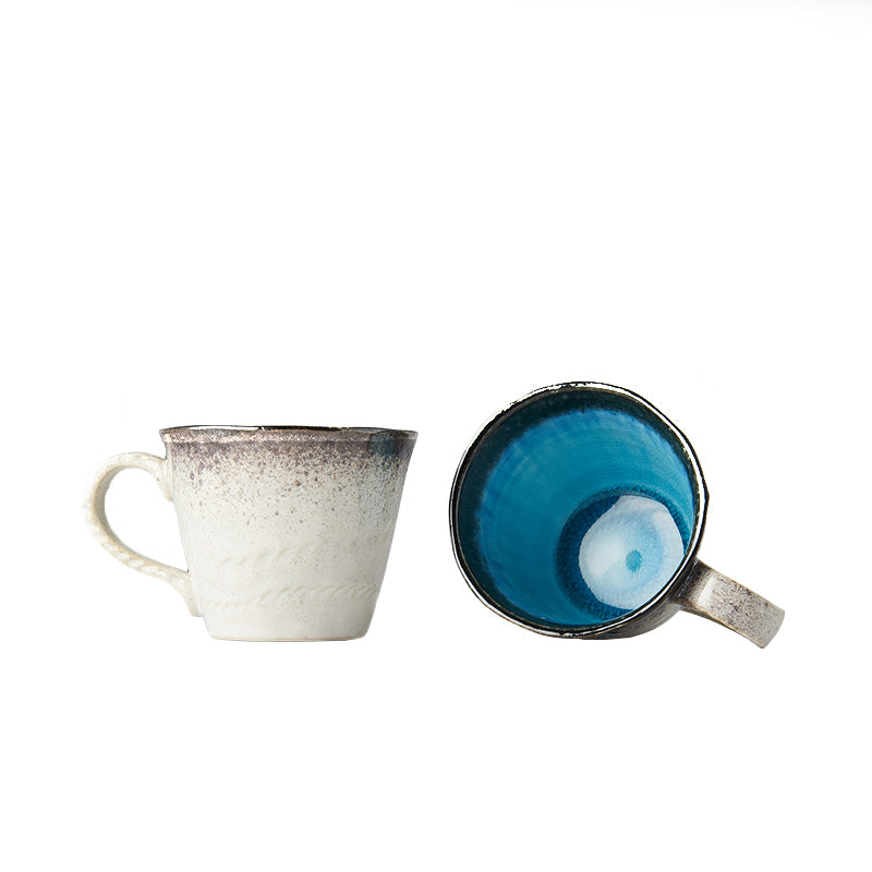 Mug with Handle 200ml Sky Blue Glaze - Made In Japan | Japanese Tableware