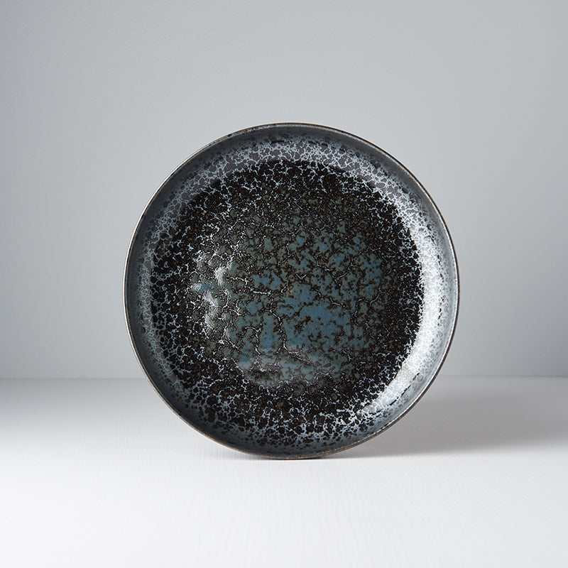 Black Pearl Plate High Rim 22cm