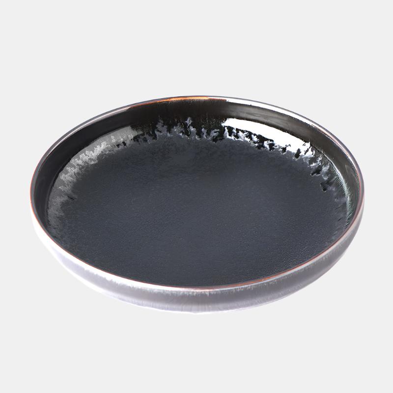 Plate High Rim 22cm Matt Black