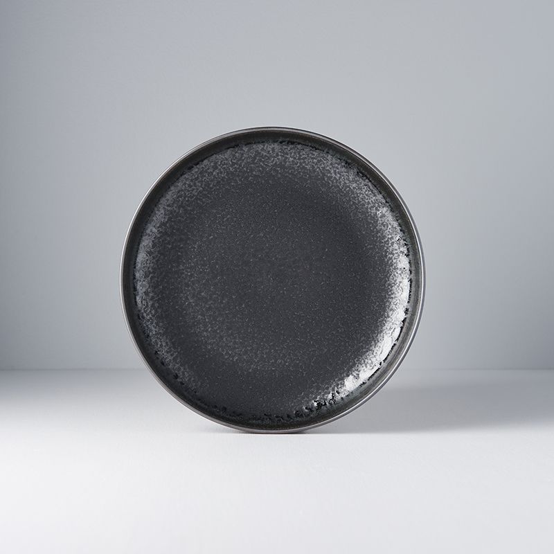 Plate High Rim 22cm Matt Black