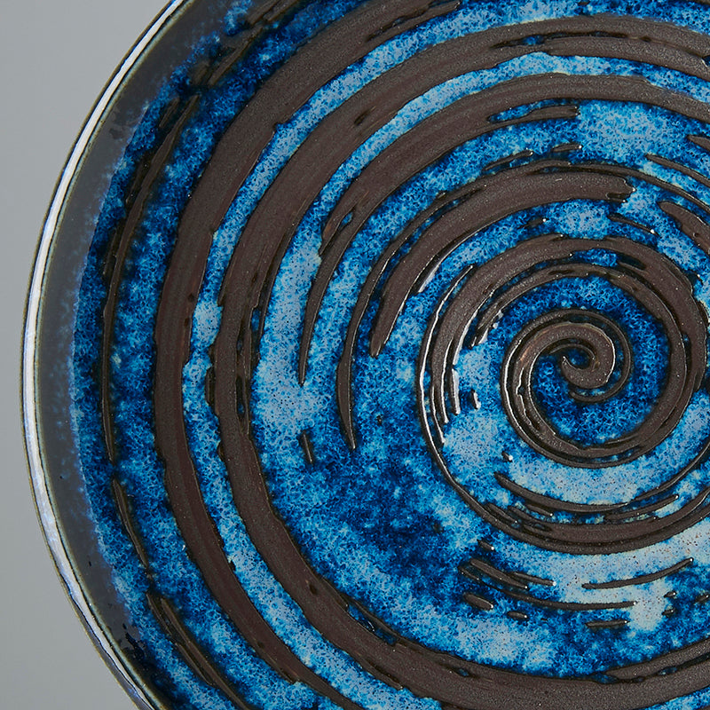 Tapas Plate 17cm Copper Swirl