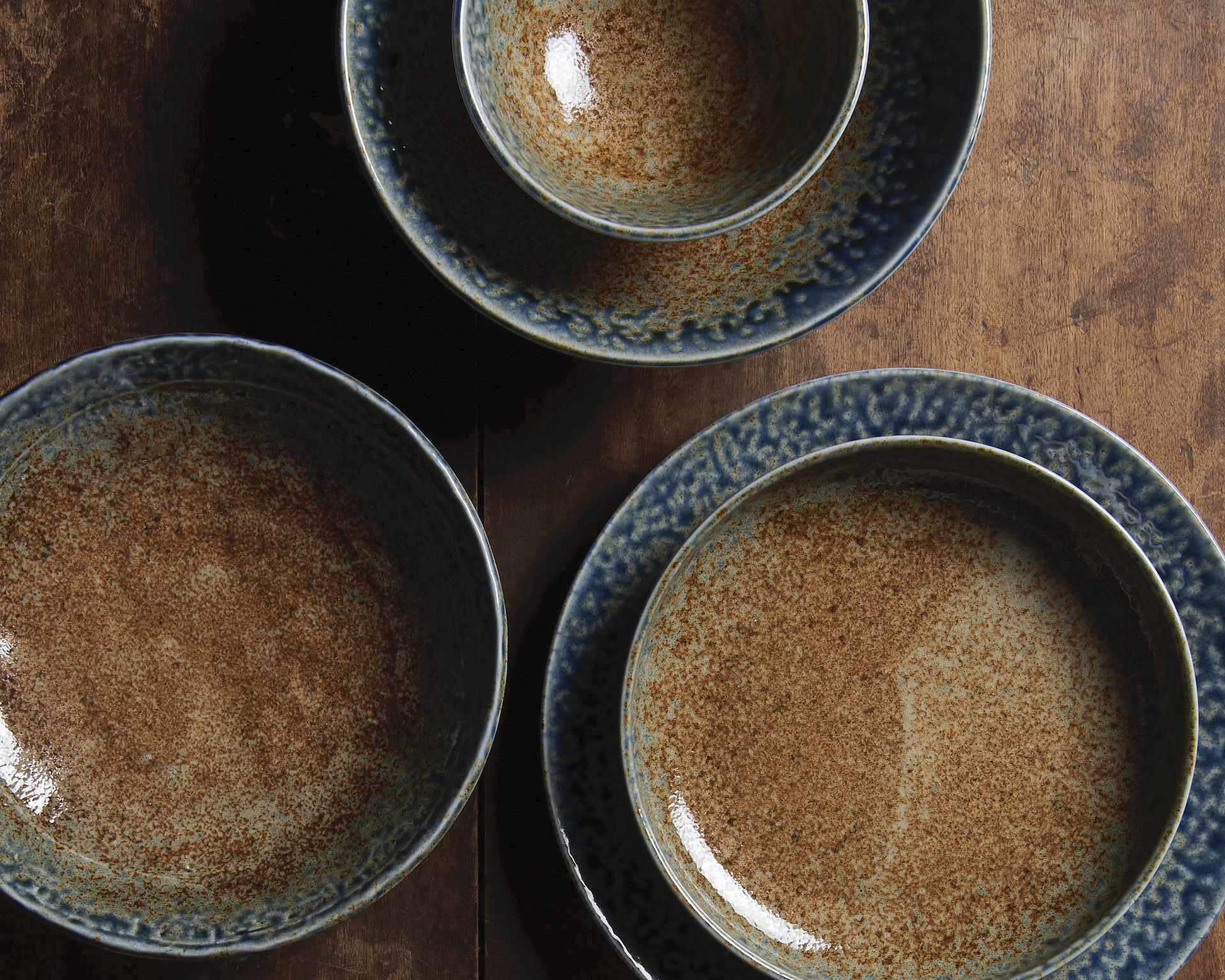 Dinner Plate 28.5cm Earth & Sky Glaze - Made In Japan | Japanese Tableware