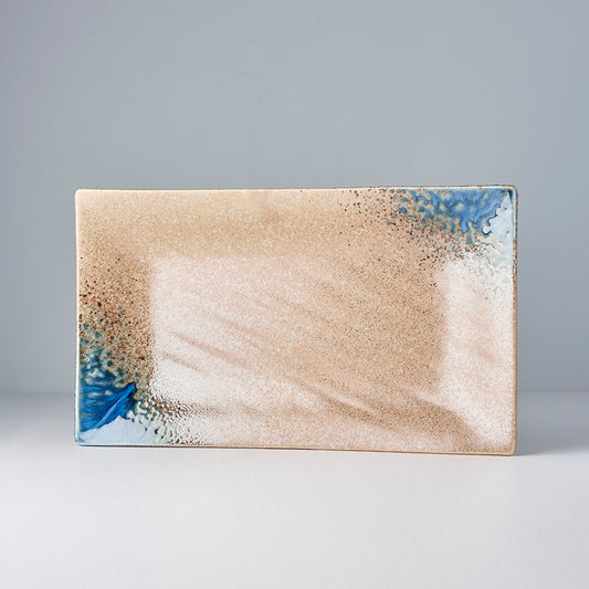 Platter Rectangular 33cm Earth & Sky Glaze - Made In Japan | Japanese Tableware