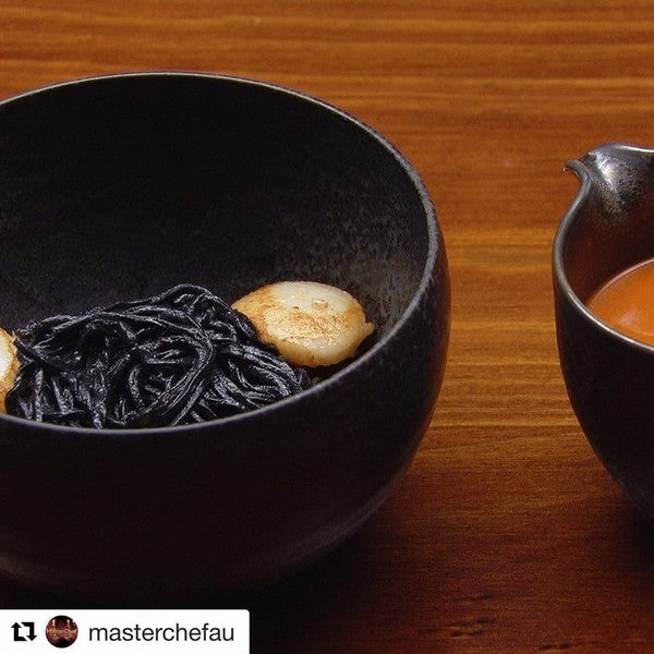 Bowl 13cm BB Black Glaze - Made In Japan | Japanese Tableware