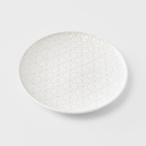 Side Plate 19.5cm White Star Glaze