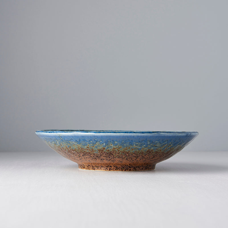 Pasta Bowl 24cm Earth & Sky Glaze - Made In Japan | Japanese Tableware