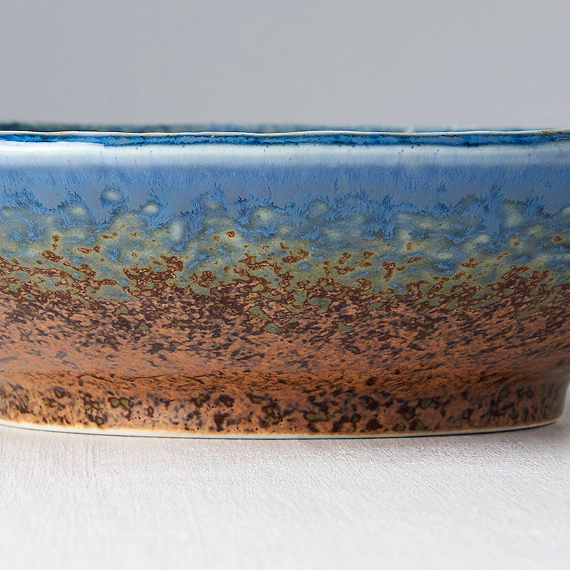 Pasta Bowl 24cm Earth & Sky Glaze - Made In Japan | Japanese Tableware