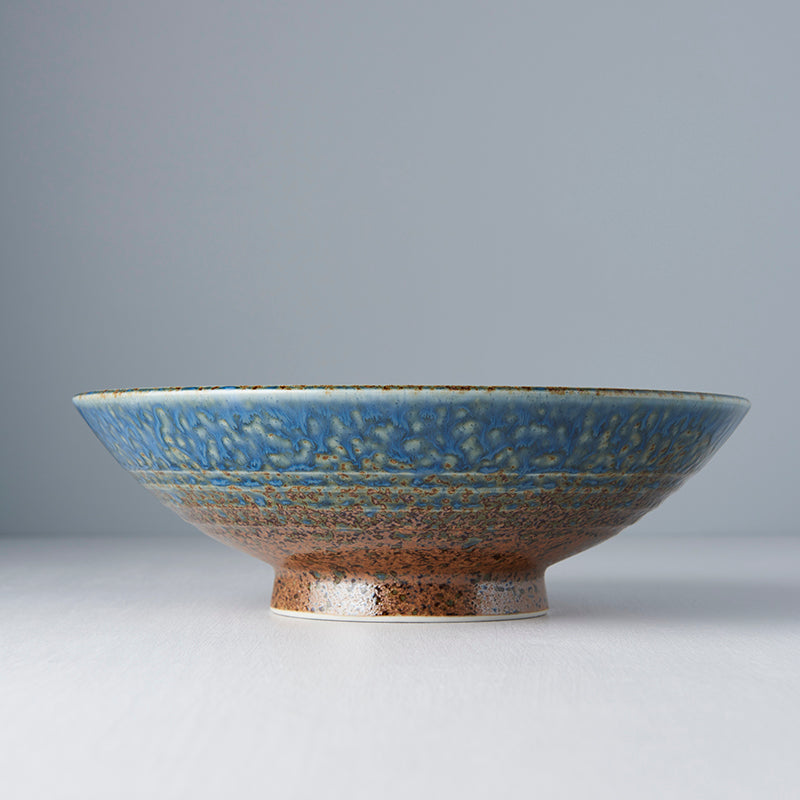 Ramen Bowl 24.5cm Earth & Sky Glaze - Made In Japan | Japanese Tableware