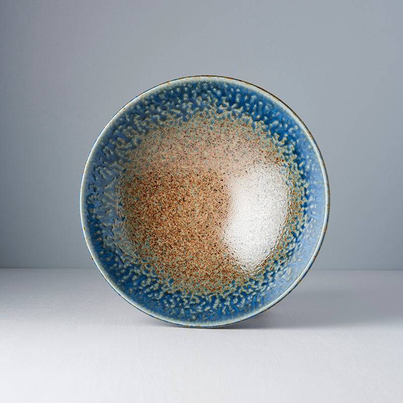 Ramen Bowl 24.5cm Earth & Sky Glaze - Made In Japan | Japanese Tableware