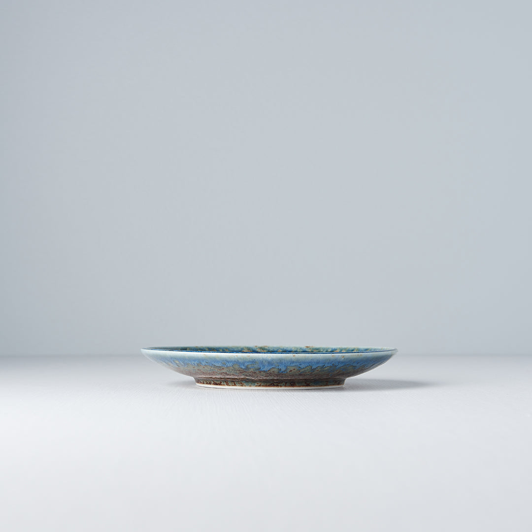 Tapas Plate 17cm Earth & Sky Glaze - Made In Japan | Japanese Tableware