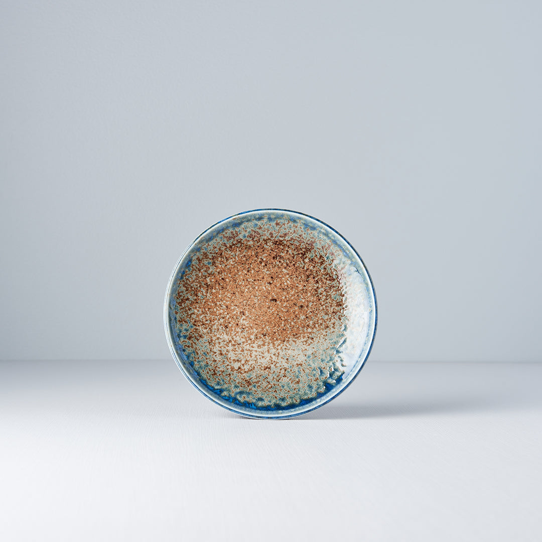 Tapas Plate 17cm Earth & Sky Glaze - Made In Japan | Japanese Tableware