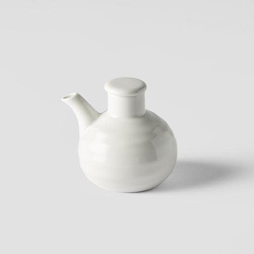 Soy Pot Minoyaki Porcelain 110ml Matt White Glaze