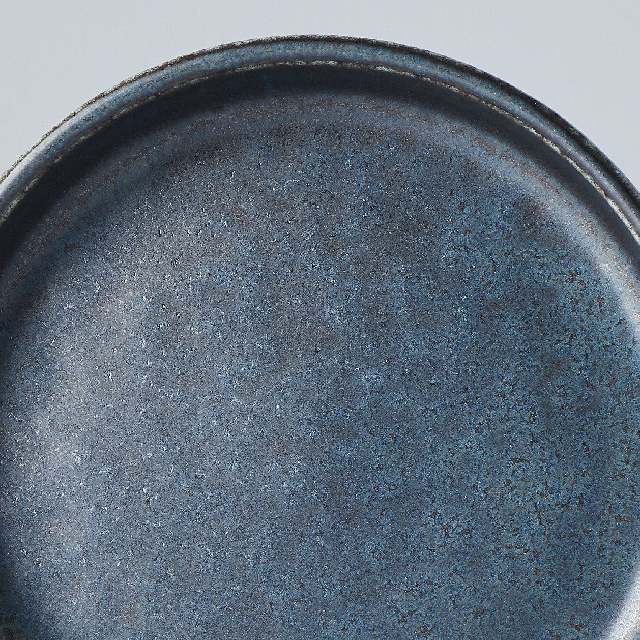 Ibushi Blue Black Lid/Saucer Bowl 8 cm, 20 ml