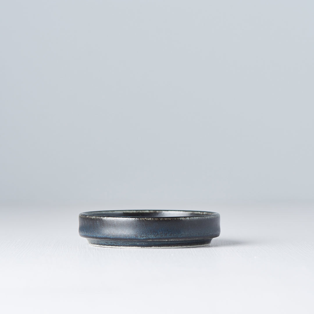 Ibushi Blue Black Lid/Saucer Bowl 8 cm, 20 ml