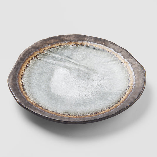 Dinner Plate 27cm Akane Grey Irregular Glaze