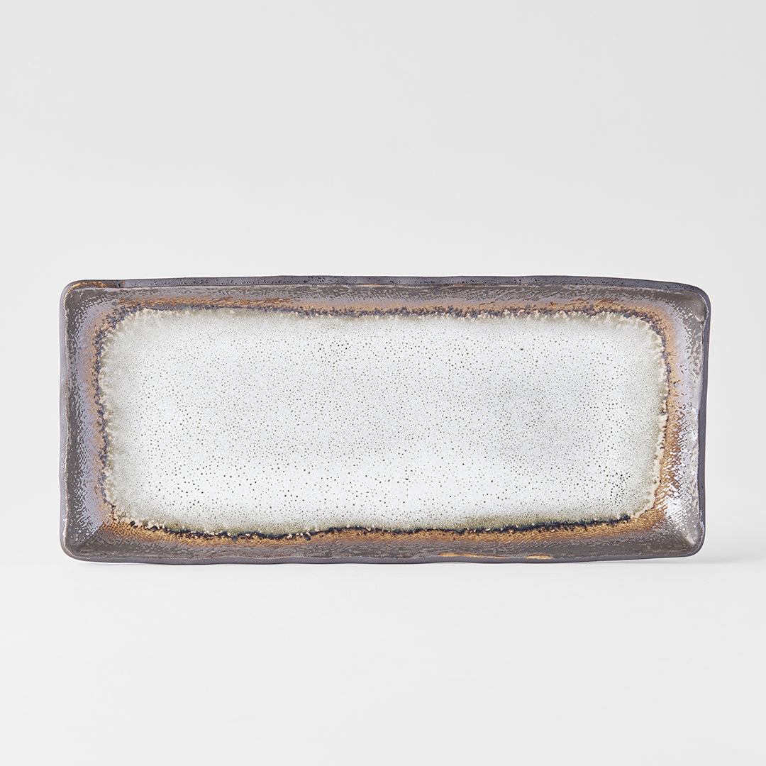 Plate Rectangular 29x13cm Akane Grey