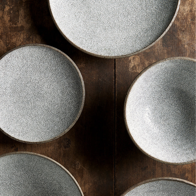 Dinner Plate 29cm Crazed Grey Glaze