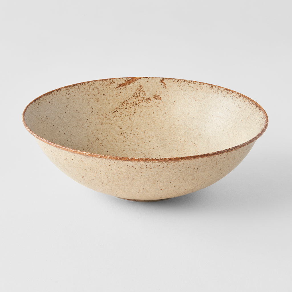 Pasta Bowl 21.5cm Sand Fade Glaze