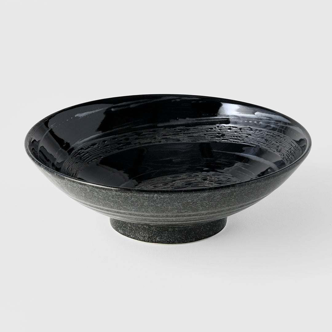 Ramen Bowl 24.5cm Gunmetal Swirl