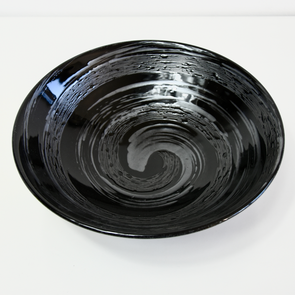 Ramen Bowl 24.5cm Gunmetal Swirl