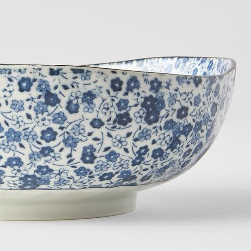 Bowl Organic Shape 20cm Blue Daisy Design