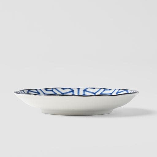 Tapas Plate 16.5cm Herringbone Design