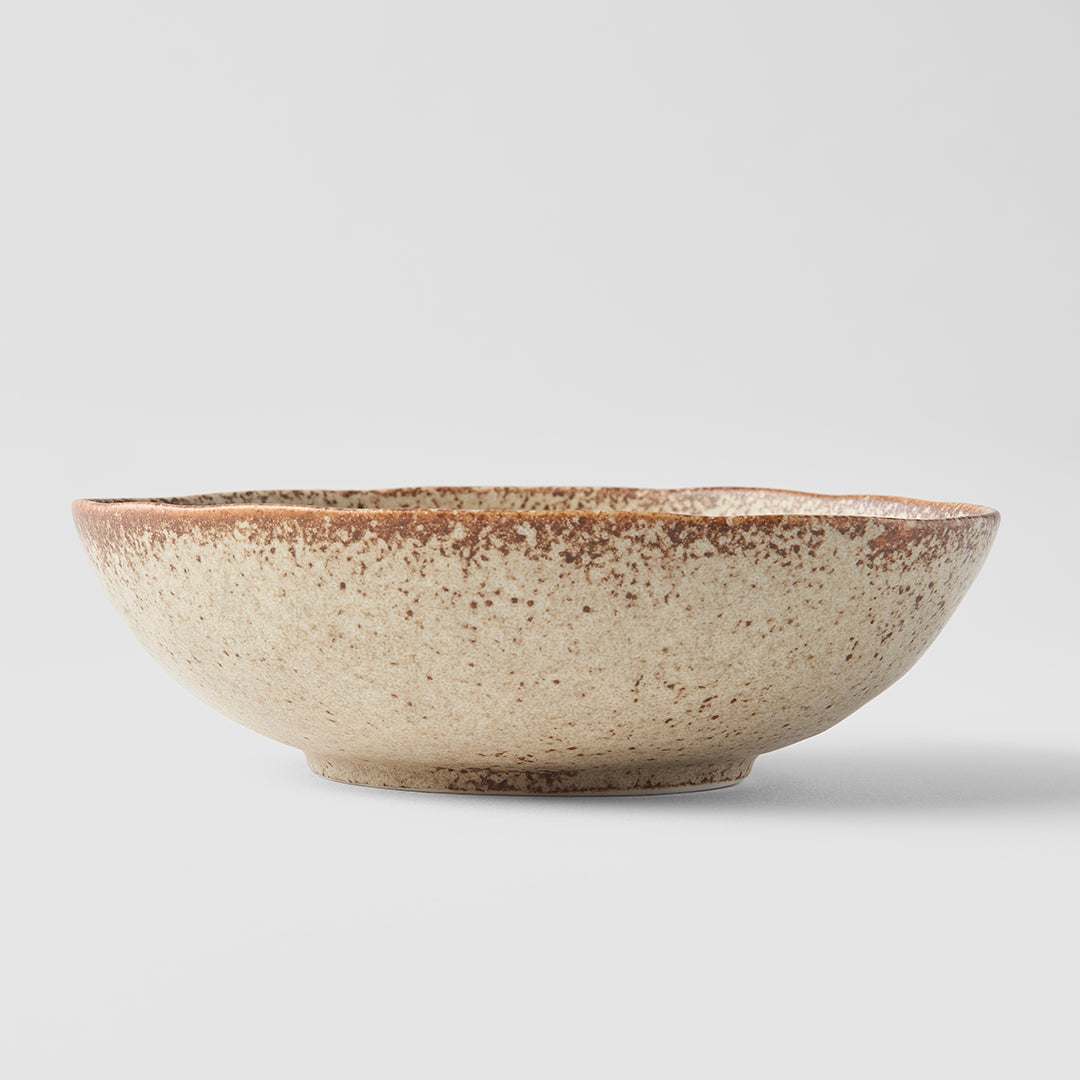 Bowl Oval 17x15cm Sand Fade Glaze