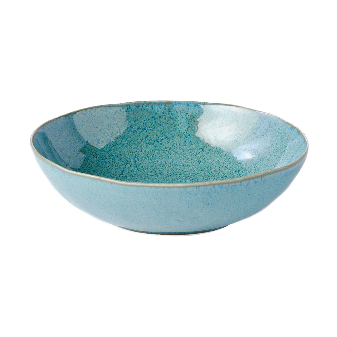 Bowl Oval 16.5cm Peacock Glaze