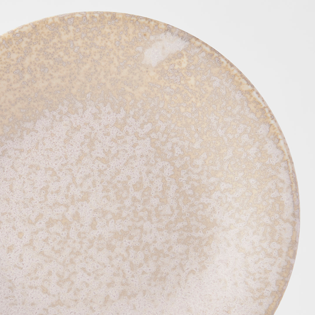 Tapas Plate 17cm White Fade Glaze