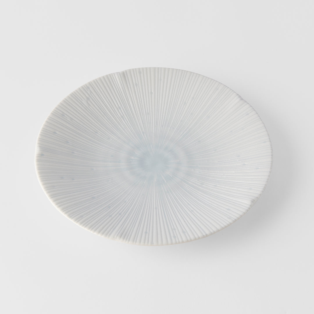 Side Plate 22cm Ice White  Glaze
