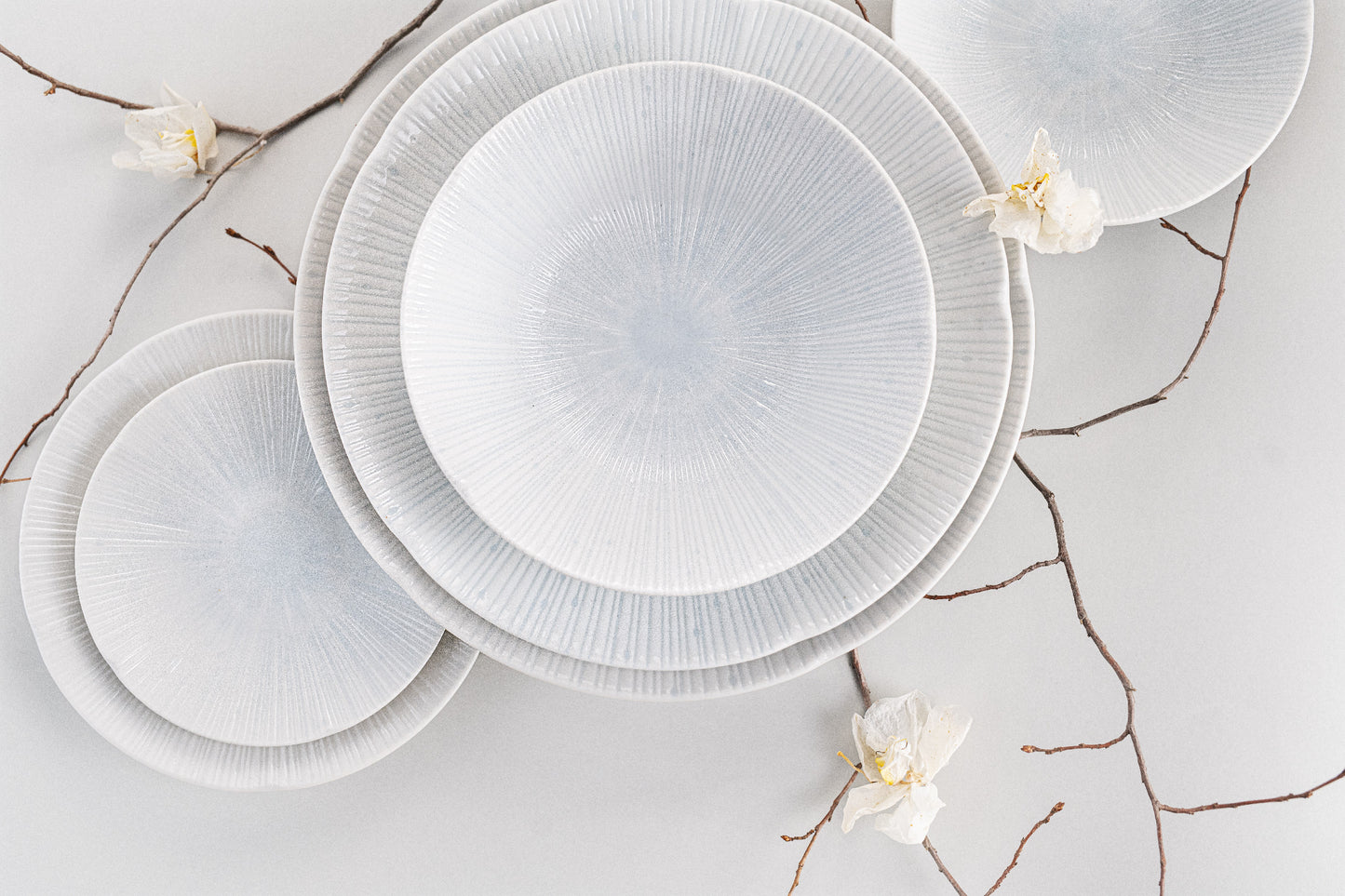 Tapas Plate 13cm Ice White Glaze